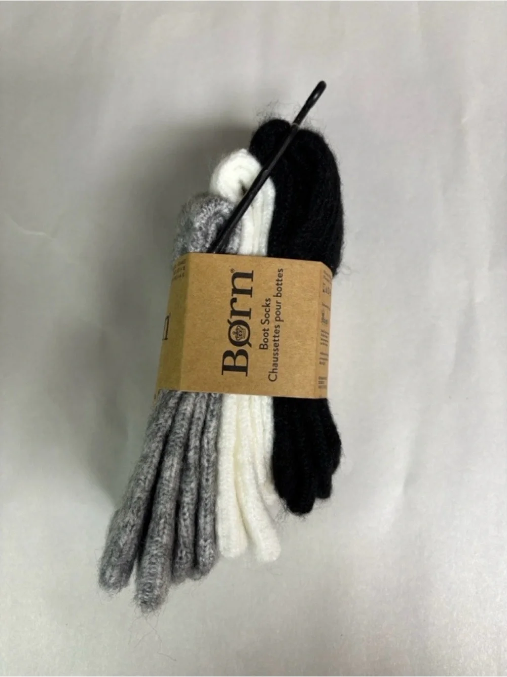 New Born Socks Women’s 3 Pair Black & White Boot Socks Casual Activewear Classic